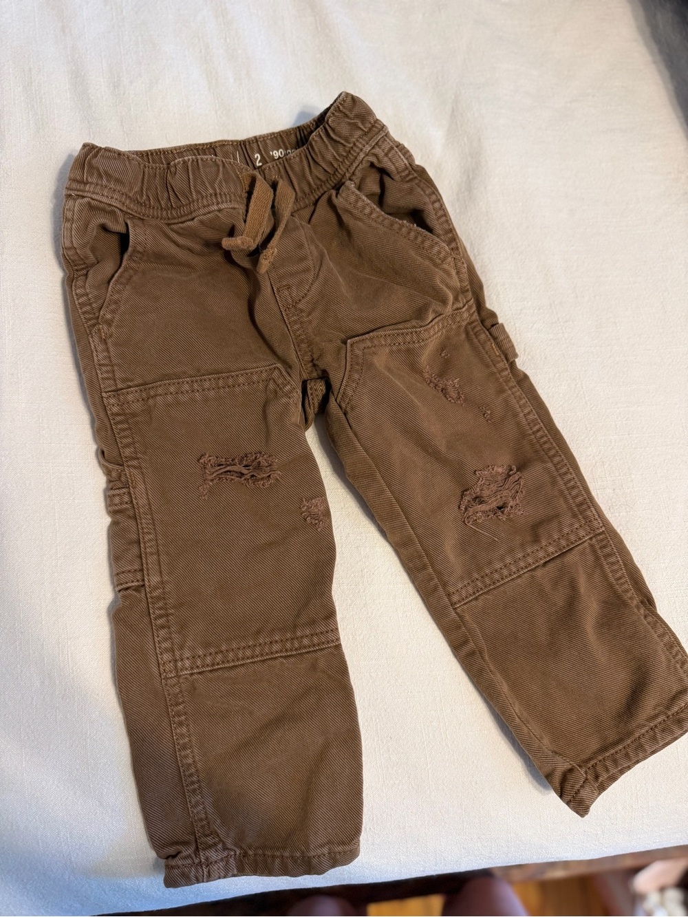 Boys 2T Brown Pull-On Cargo Pants
